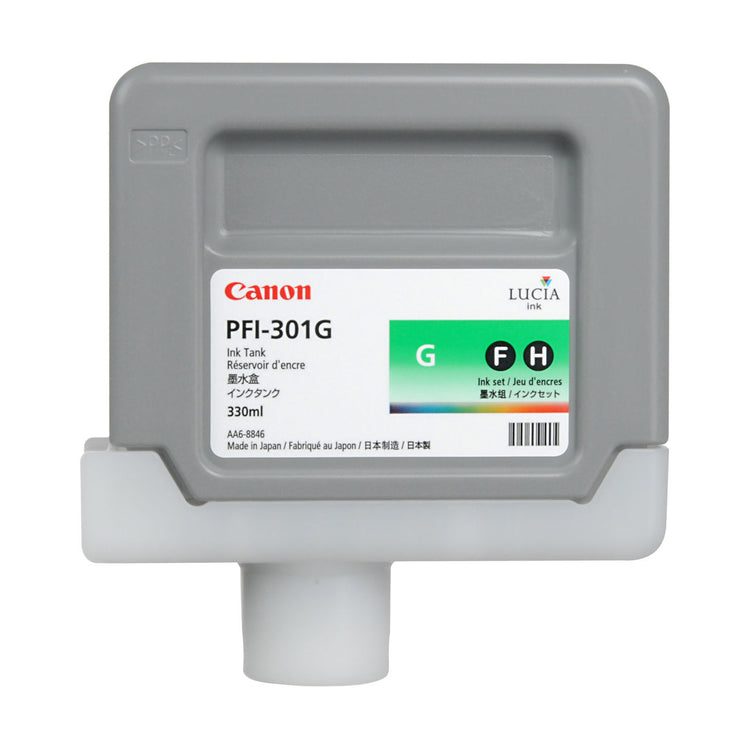CANON PFI-301 (1493B001AA) Green Original Inkjet Cartridge - Cartouches Certifiées