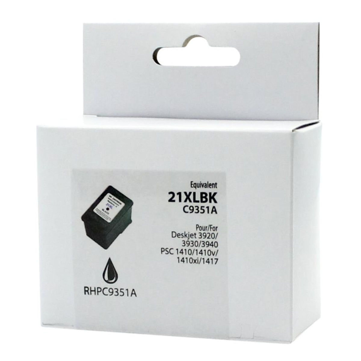 Refurbished HP 21XL (C9351AN) Black Inkjet Cartridge - Cartouches Certifiées