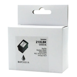 Refurbished HP 21XL (C9351AN) Black Inkjet Cartridge - Cartouches Certifiées