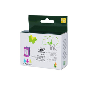 Refurbished HP 63XL (F6U63AN) Color Inkjet Cartridge - Cartouches Certifiées