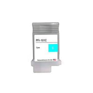 Compatible CANON PFI-101 (0884B001AA) Cyan Inkjet Cartridge Premium Quality - Cartouches Certifiées