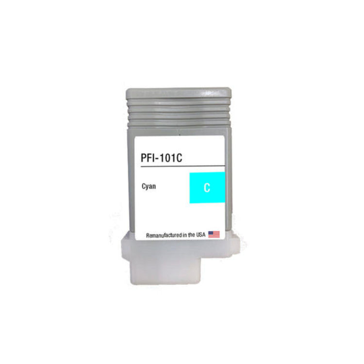 Compatible CANON PFI-101 (0884B001AA) Cyan Inkjet Cartridge Premium Quality - Cartouches Certifiées