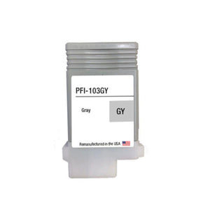 Compatible CANON PFI-103 (2213B001AA) Gray Inkjet Cartridge Premium Quality - Cartouches Certifiées