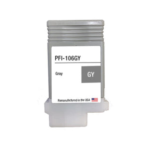 Refurbished CANON PFI-106 130ml (6630B001AA) Gray Inkjet Cartridge - Cartouches Certifiées