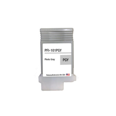 Compatible CANON PFI-101 (0893B001AA) Gray Photo Inkjet Cartridge Premium Quality - Cartouches Certifiées