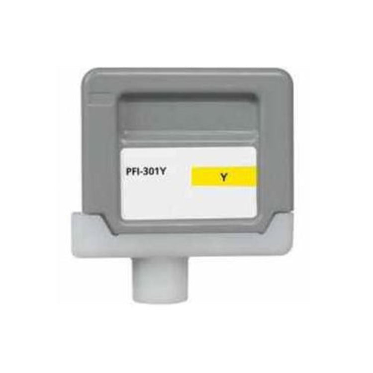 Compatible CANON PFI-301Y (1489B001AA) Yellow Inkjet Cartridge Premium Quality - Cartouches Certifiées