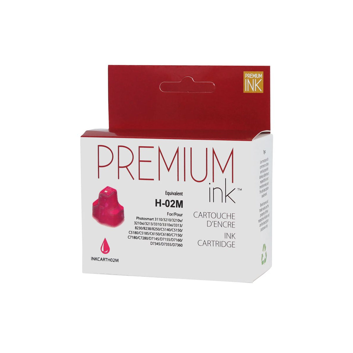 Refurbished HP 02 (C8772WN) Magenta Inkjet Cartridge - Cartouches Certifiées