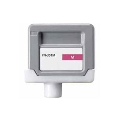 Compatible CANON PFI-301M (1488B001AA) Magenta Inkjet Cartridge Premium Quality - Cartouches Certifiées