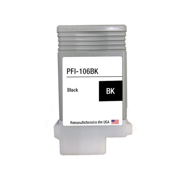 Refurbished CANON PFI-106 130ml (6621B001AA) Black Inkjet Cartridge - Cartouches Certifiées