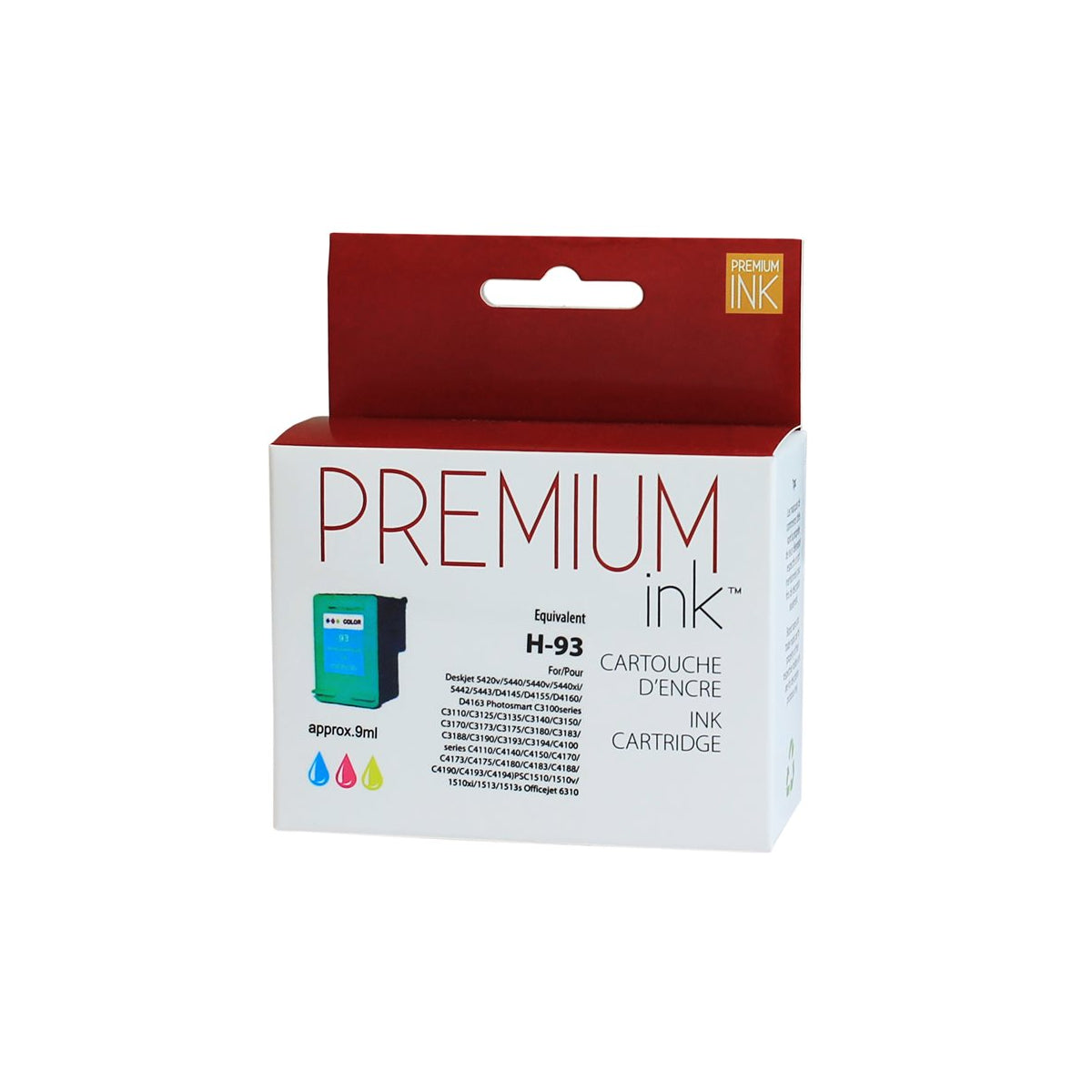 Refurbished HP 93 (C9361WN) Color Inkjet Cartridge - Cartouches Certifiées