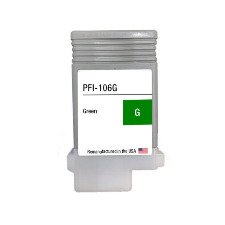 Refurbished CANON PFI-106 130ml (6628B001AA) Green Inkjet Cartridge - Cartouches Certifiées
