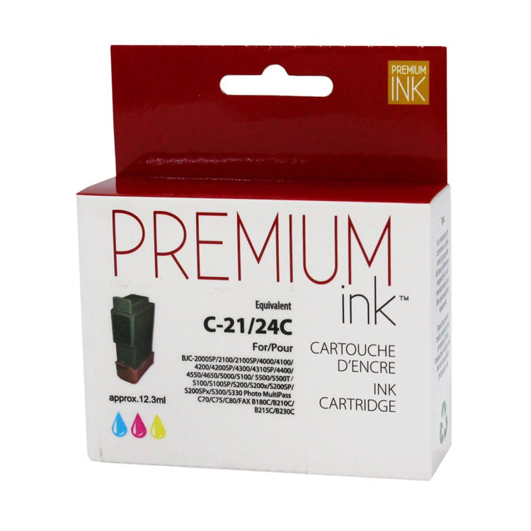 Compatible CANON BCI-24 (6882A003) Color Inkjet Cartridge Premium Quality - Cartouches Certifiées