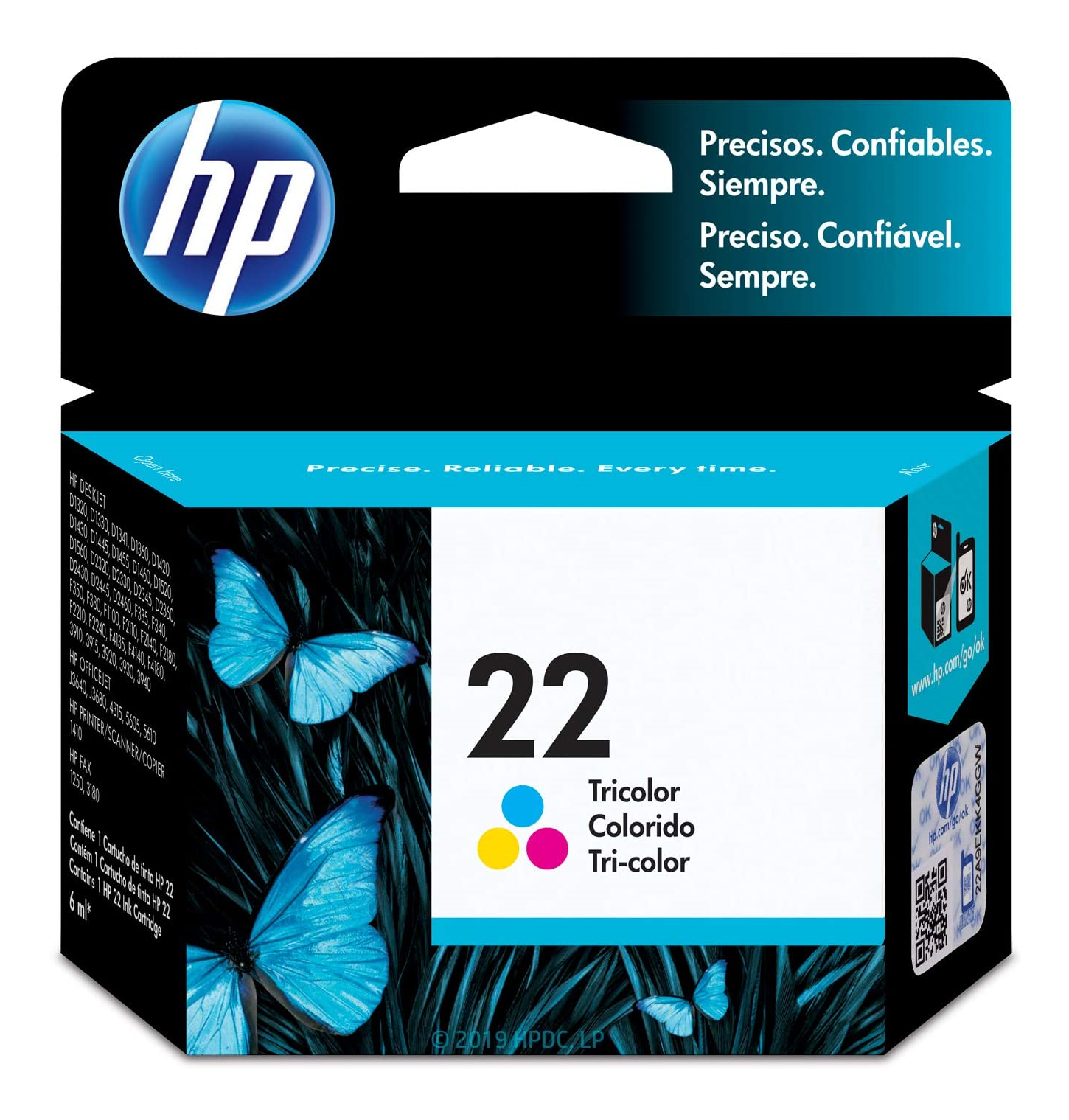 HP 22 (C9352AN) Color Original Inkjet Cartridge - Cartouches Certifiées