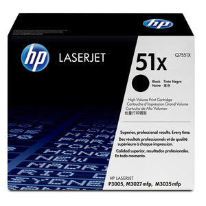 HP Q7551X (51X) Black Original Toner Cartridge - Cartouches Certifiées