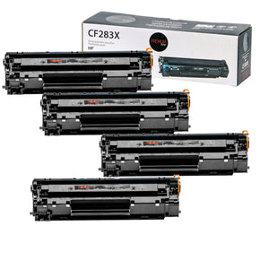 Compatible HP (83X) Set of 4 Black Toner Cartridge Premium Quality - Cartouches Certifiées