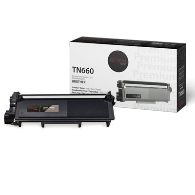 Compatible BROTHER TN-660 Black Toner Cartridge Premium Quality - Cartouches Certifiées