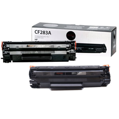 Compatible HP (83A) Set of 2 Black Toner Cartridge Premium Quality - Cartouches Certifiées