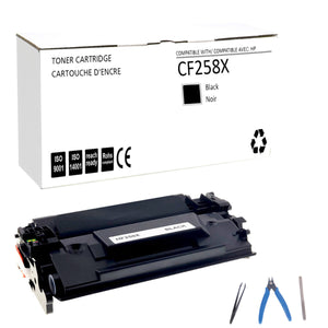 Compatible HP 58X ***WITHOUT CHIP*** Black Toner Cartridge Premium Quality - Cartouches Certifiées