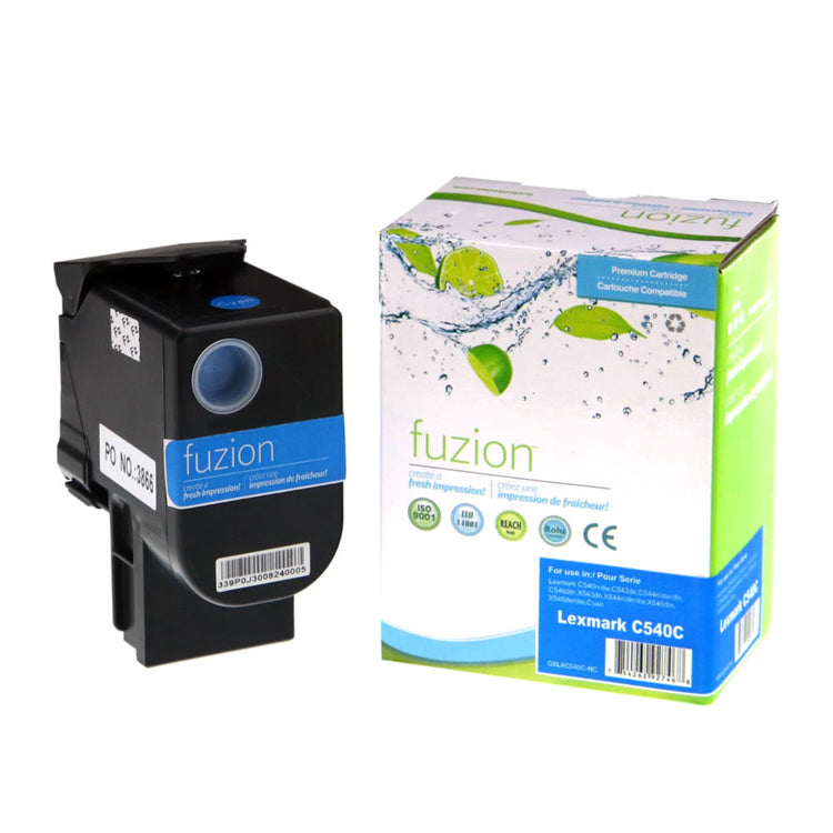 Compatible LEXMARK C540H1CG Cyan Toner Cartridge Premium Quality - Cartouches Certifiées