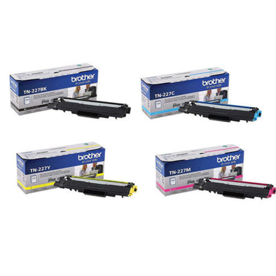 BROTHER TN-227 Set Of 4 Black And Color Original Toner Cartridge - Cartouches Certifiées