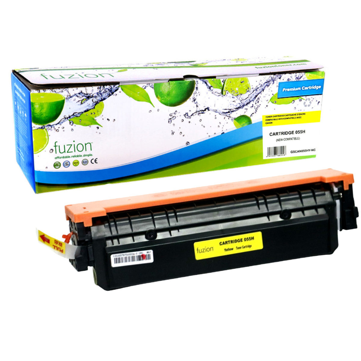 Compatible CANON 055H (3017C001) Yellow Toner Cartridge Premium Quality - Cartouches Certifiées