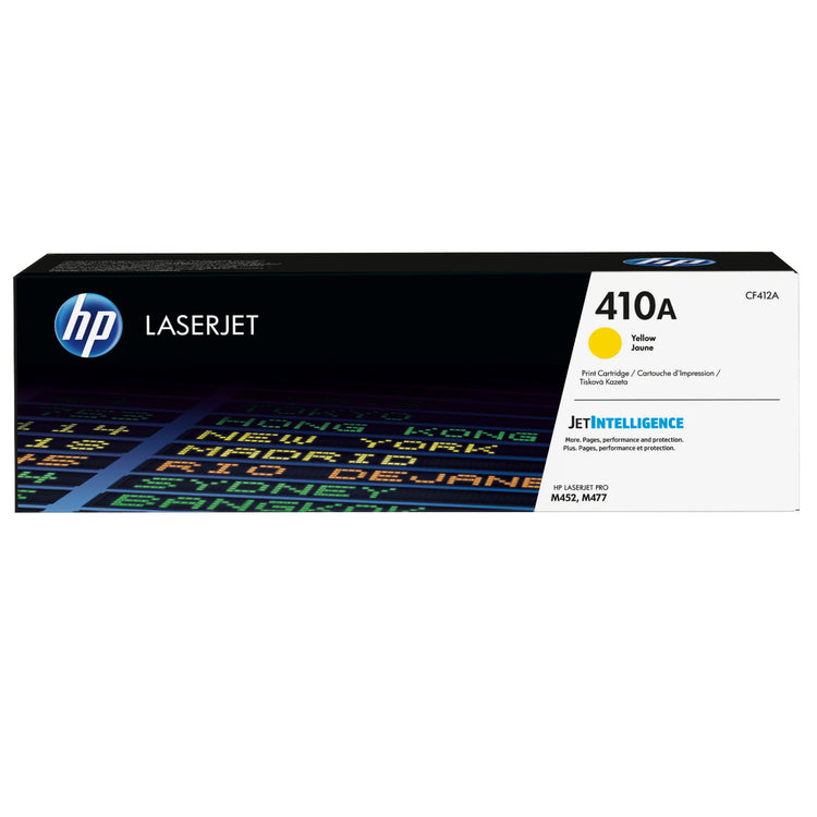 HP CF412A (410A) Yellow Original Toner Cartridge - Cartouches Certifiées