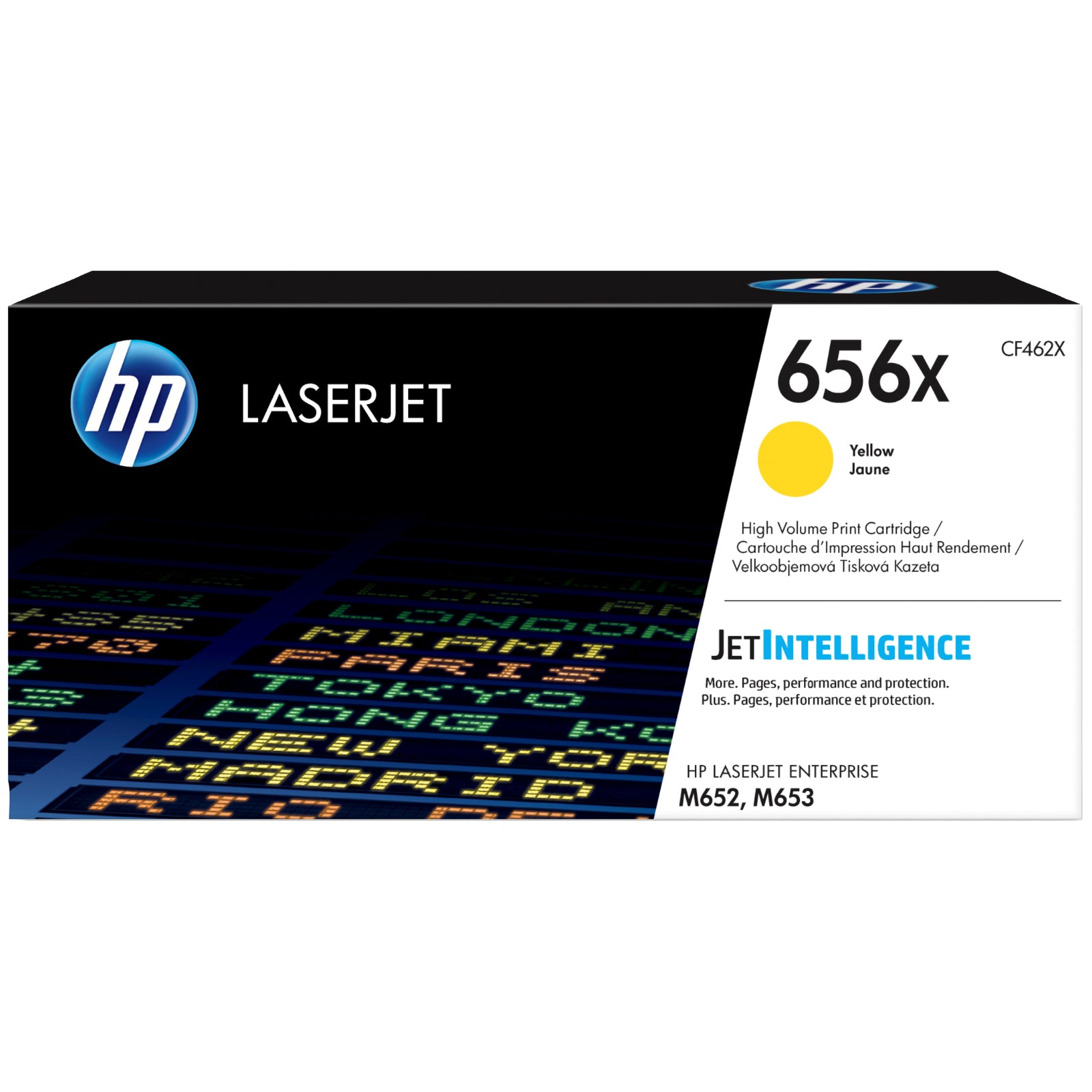 HP CF462X (656X) Yellow Original Toner Cartridge - Cartouches Certifiées