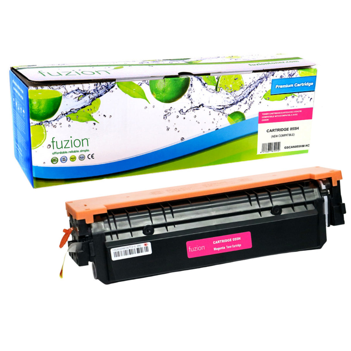 Compatible CANON 055H (3018C001) Magenta Toner Cartridge Premium Quality - Cartouches Certifiées