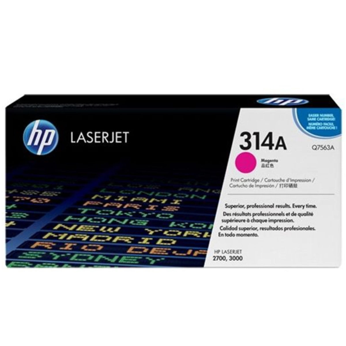 HP Q7563A (314A) Magenta Original Toner Cartridge - Cartouches Certifiées