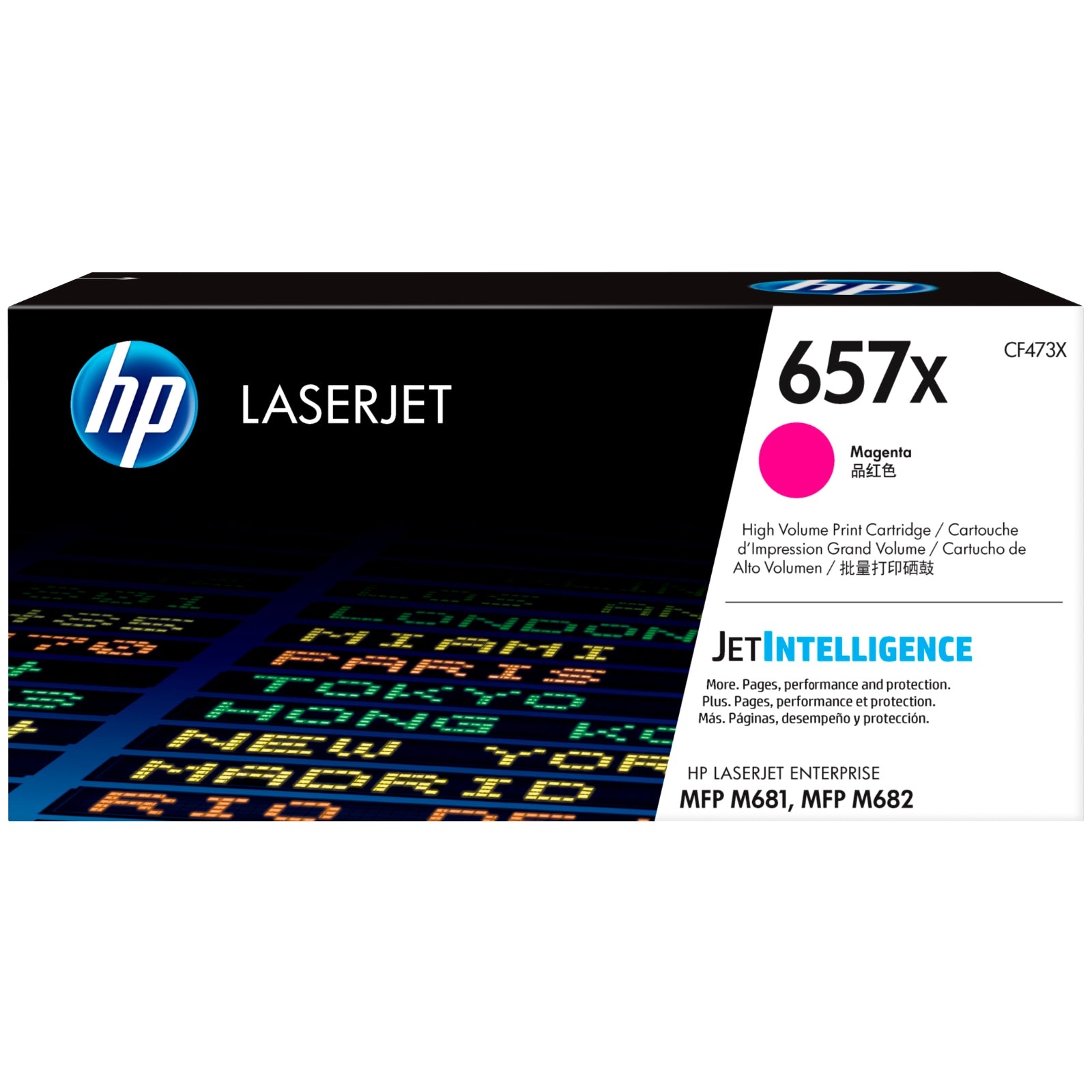 HP CF473X (657X) Magenta Original Toner Cartridge - Cartouches Certifiées