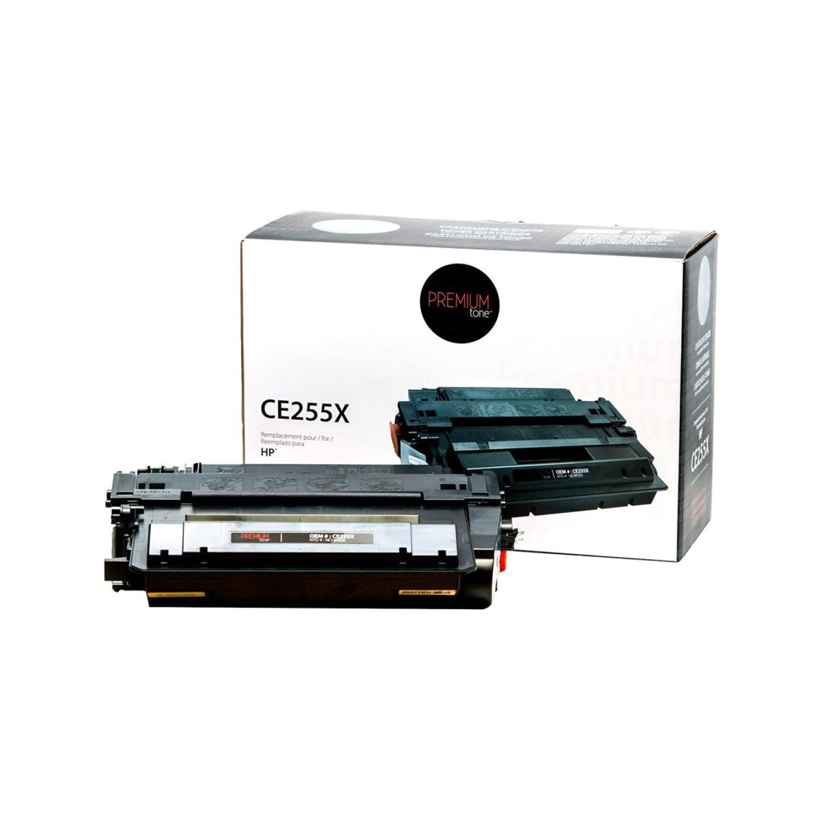 Compatible HP (55X) Black Toner Cartridge Premium Quality - Cartouches Certifiées