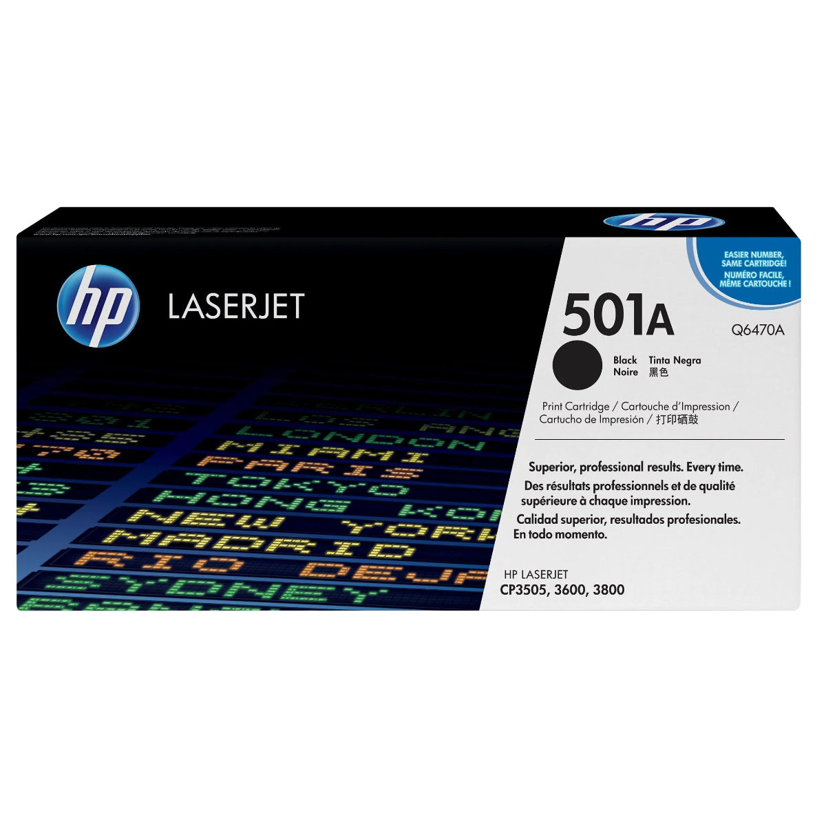 HP Q6470A (501A) Black Original Toner Cartridge - Cartouches Certifiées