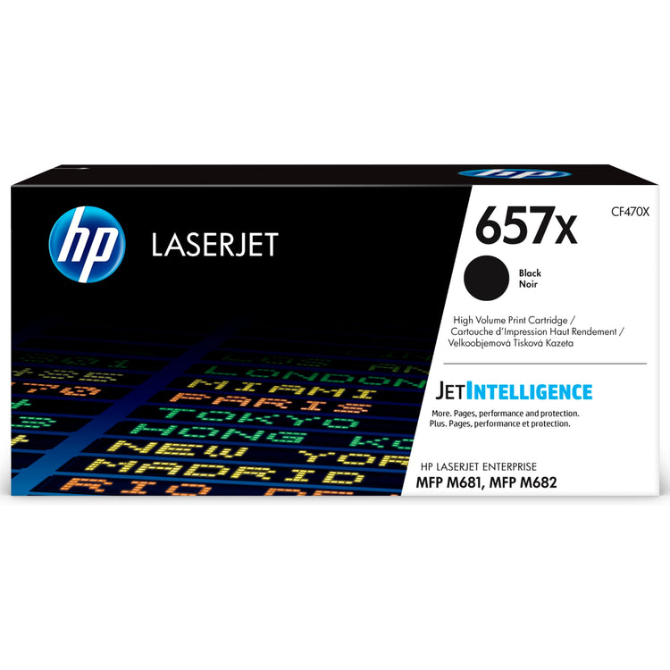 HP CF470X (657X) Black Original Toner Cartridge - Cartouches Certifiées