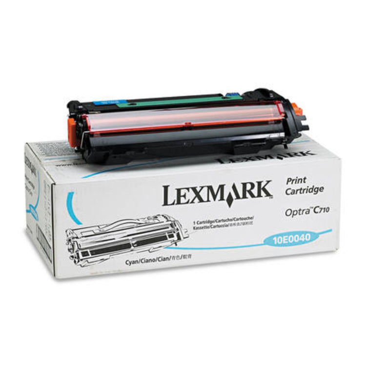 LEXMARK 10E0040 Cyan Original Toner Cartridge - Cartouches Certifiées
