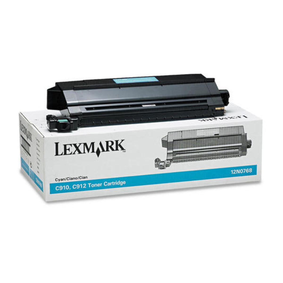 LEXMARK 12N0768 Cyan Original Toner Cartridge - Cartouches Certifiées