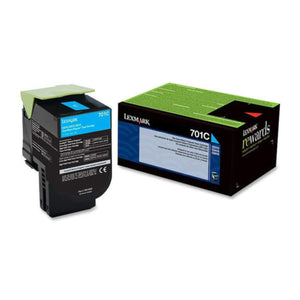LEXMARK 70C10C0 Cyan Original Toner Cartridge - Cartouches Certifiées