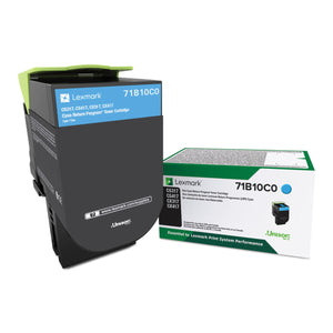 LEXMARK 71B10C0 (71B0020) Cyan Original Toner Cartridge - Cartouches Certifiées