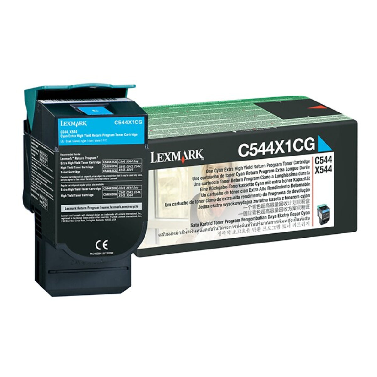 LEXMARK C544X1CG Cyan Original Toner Cartridge - Cartouches Certifiées