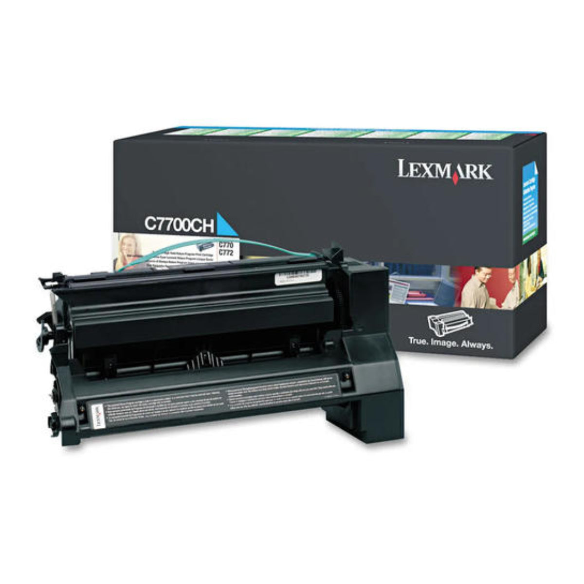 LEXMARK C7700CH Cyan Original Toner Cartridge - Cartouches Certifiées