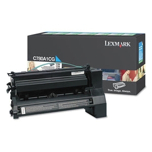 LEXMARK C780A1CG Cyan Original Toner Cartridge - Cartouches Certifiées