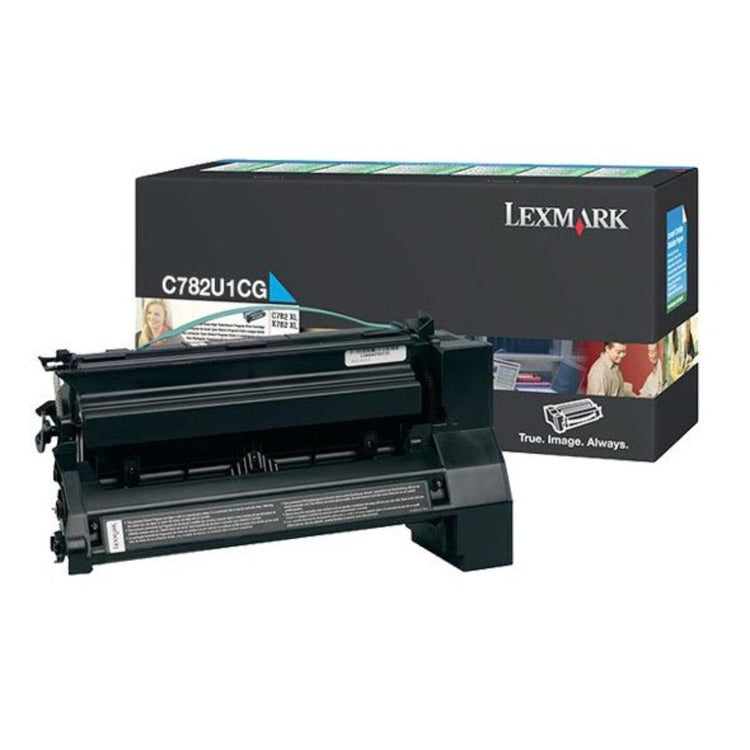 LEXMARK C782U1CG Cyan Original Toner Cartridge - Cartouches Certifiées