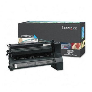 LEXMARK C782X1CG Cyan Original Toner Cartridge - Cartouches Certifiées