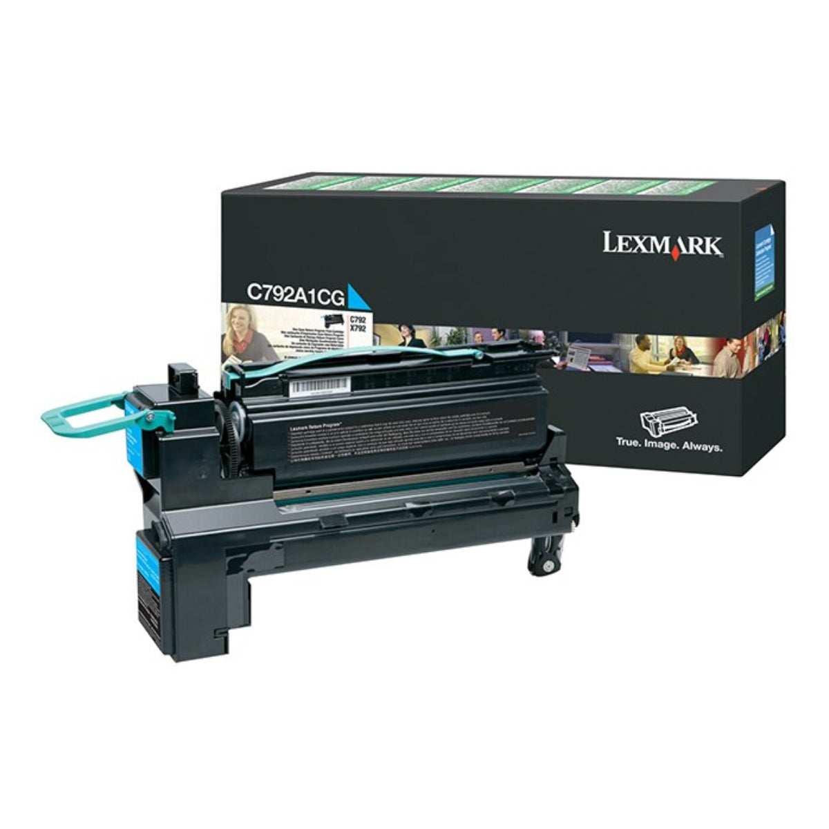 LEXMARK C792A1CG Cyan Original Toner Cartridge - Cartouches Certifiées