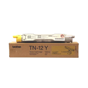 BROTHER TN-12Y Yellow Original Toner Cartridge - Cartouches Certifiées