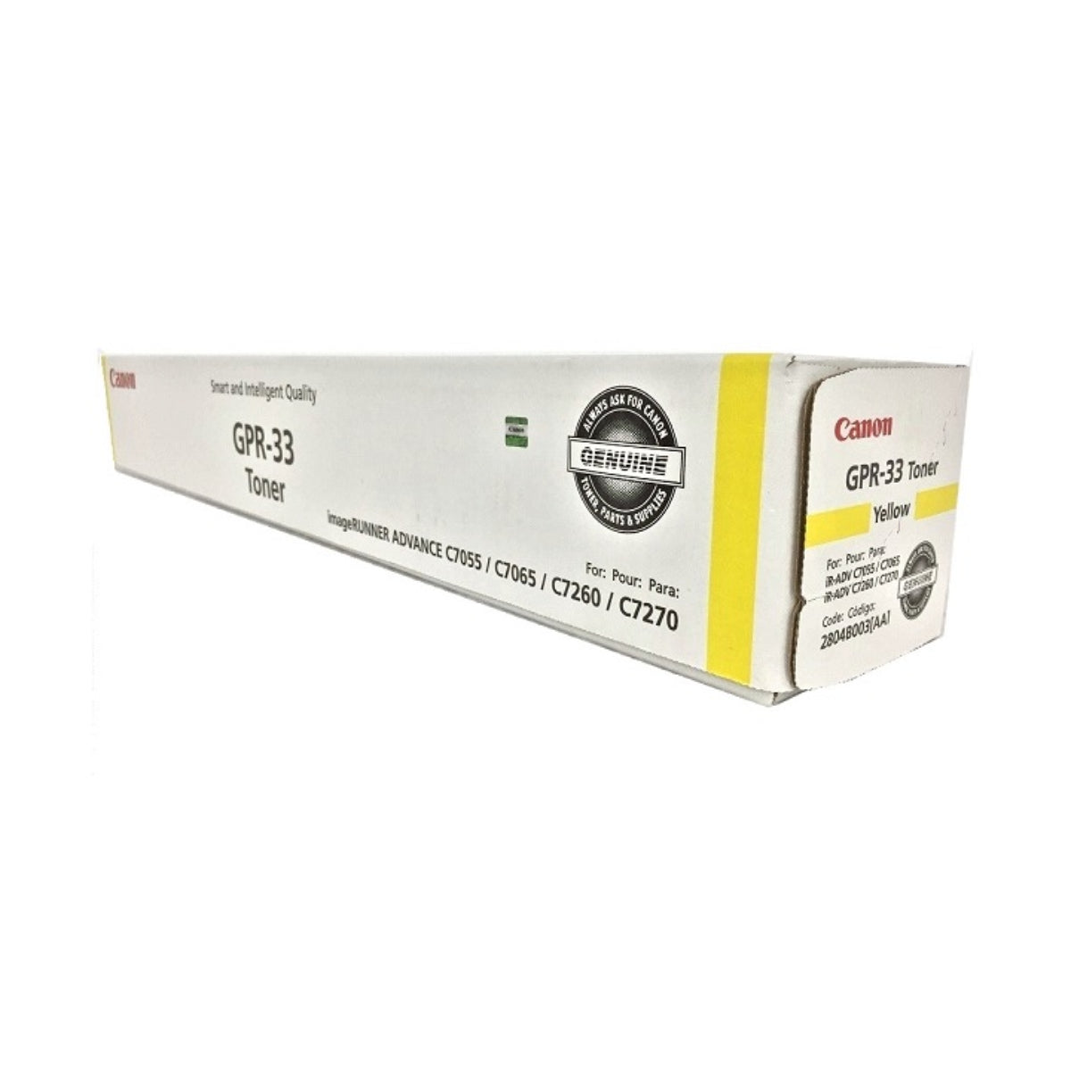 CANON GPR-33 (2804B003) Yellow Original Toner Cartridge - Cartouches Certifiées