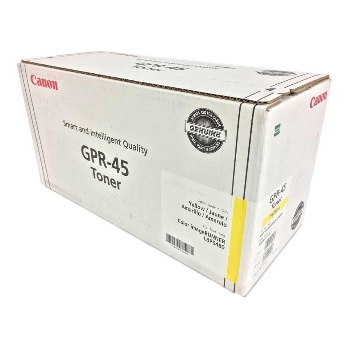 CANON GPR-45 (6260B001) Yellow Original Toner Cartridge - Cartouches Certifiées