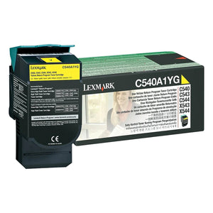 LEXMARK C540A1YG Yellow Original Toner Cartridge - Cartouches Certifiées
