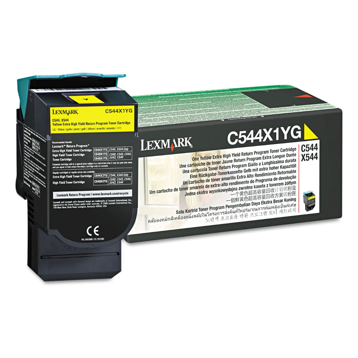 LEXMARK C544X1YG Yellow Original Toner Cartridge - Cartouches Certifiées