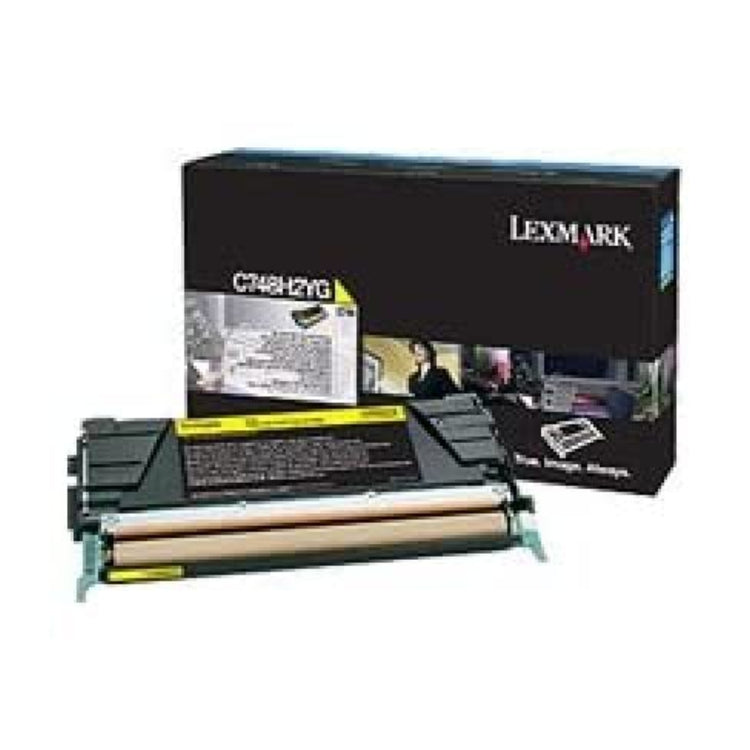 LEXMARK C748H2YG Yellow Original Toner Cartridge - Cartouches Certifiées