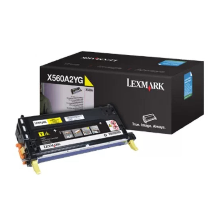 LEXMARK X560A2YG Yellow Original Toner Cartridge - Cartouches Certifiées